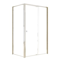 Semi Frameless Shower Screen (114~122)x 195cm & (98~101)x195cm Side AS/NZS Glass