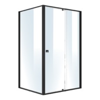 Semi Frameless Shower Screen (114~122)x 195cm & (98~101)x195cm Side AS/NZS Glass