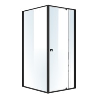 Semi Frameless Shower Screen (82~90)x 195cm & (98~101)x 195cm Side AS/NZS Glass
