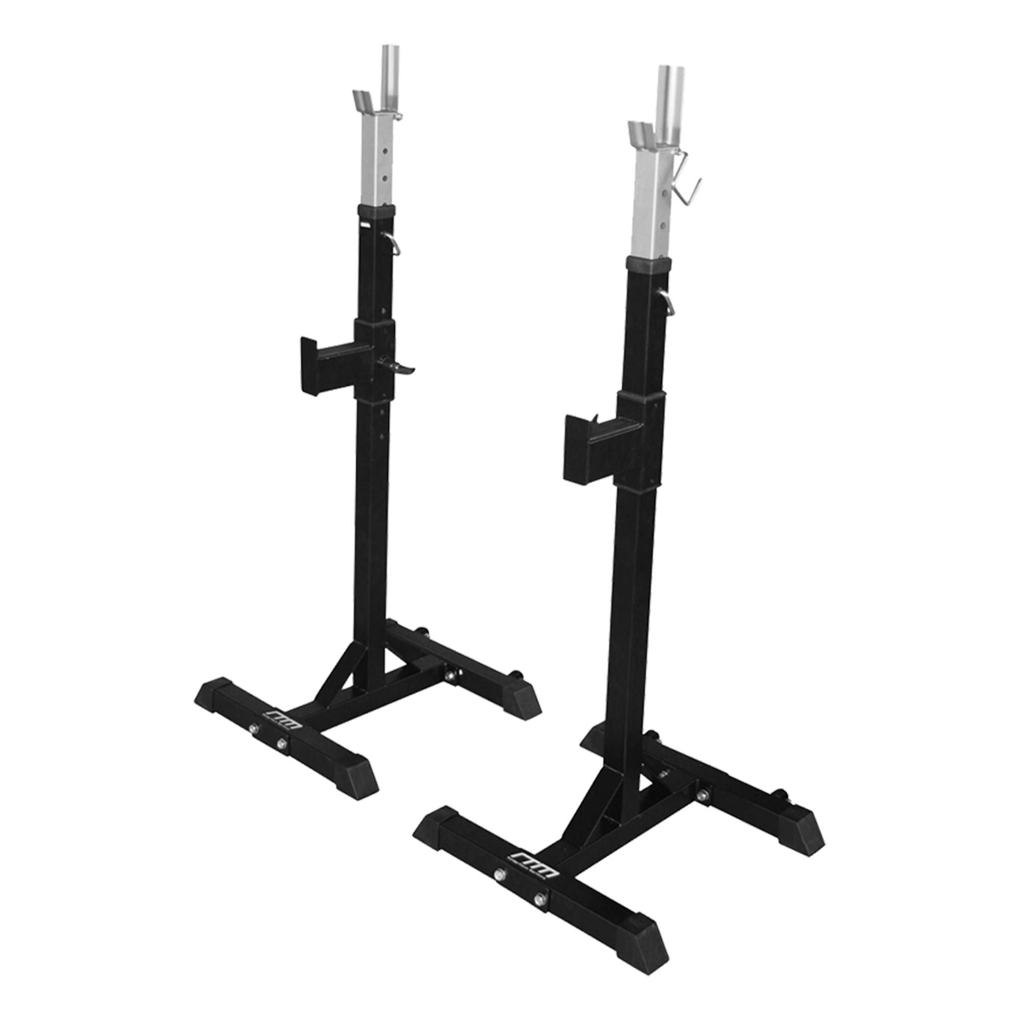 Squat Rack Stand Pair Bench Press Weight Lifting Barbell 