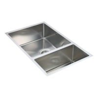 715x440mm Handmade Stainless Steel Undermount / Topmount Kitchen Sink with Waste