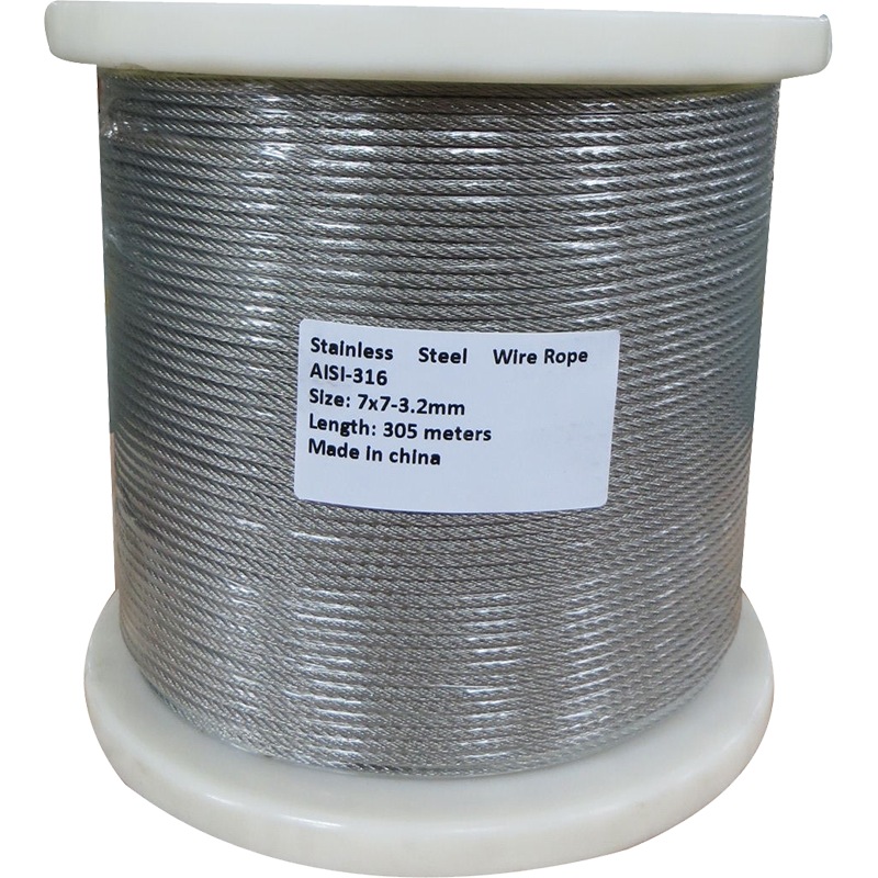Buy 305M G316 STAINLESS STEEL WIRE ROPE 3.2MM BALUSTRADE MyDeal