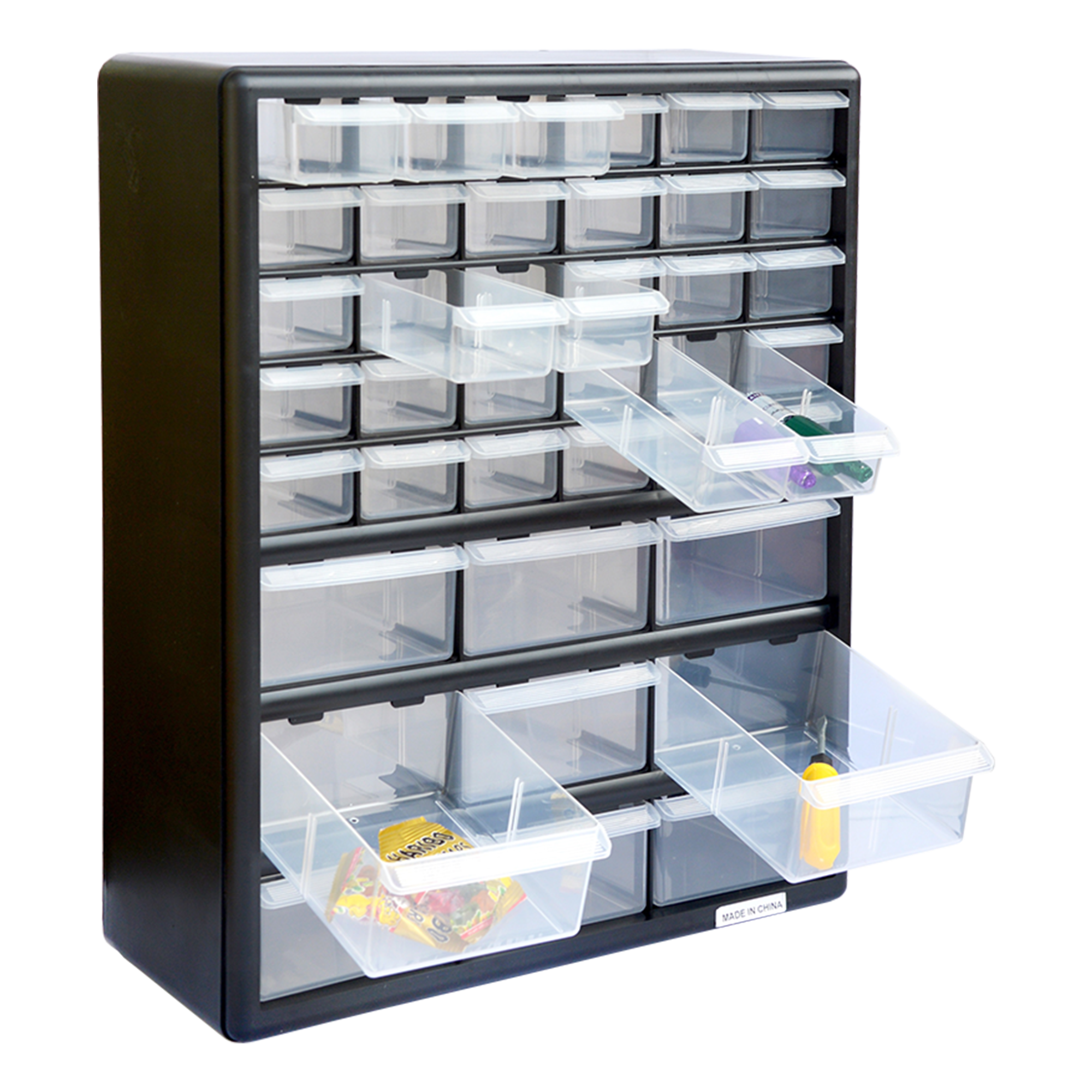 Storage Cabinet Drawers 39 Plastic Tool Box Containers Organiser Cupboard 