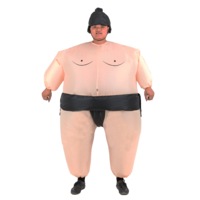 SUMO Fancy Dress Inflatable Suit -Fan Operated Costume