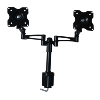 Two-Screen 10-25" Desk Monitor TV Plasma LED LCD Work Mount