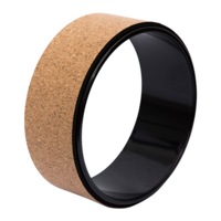 Yoga Pilates Wheel Cork Circle Prop Back Chest Hips Abdomen Stretch Roller