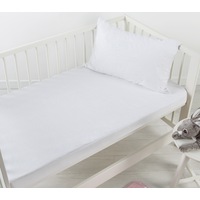Dreamaker Baby Cotton Terry Towelling Waterproof Mattress Protector (Cot Standard, Cot Boori)
