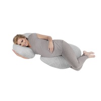 Dreamaker Bamboo Covered C Shape Maternity Pregancy Pillow with Removable Cover