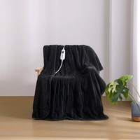 Dreamaker Coral Fleece Heated Throw Charcoal 130x160cm