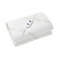 Dreamaker Waterproof Bamboo Electric Blanket - 50cm Skirting Fully Fitted Earth-Friendly Bamboo Knit Sensitive Skin Antibacterial Overheat Protection 3 Heat Settings Machine Washable