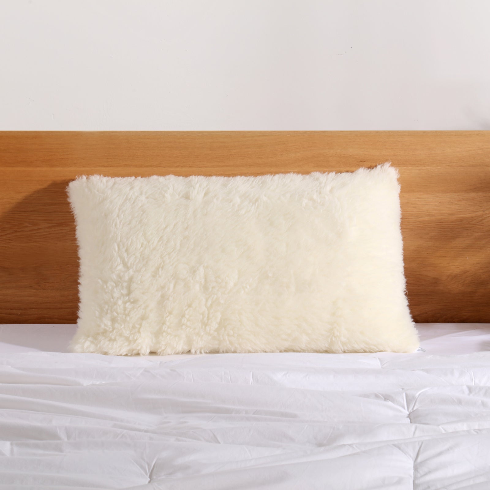 Dreamaker Australian Wool Pile Pillow Protector - Standard Size 48x73cm