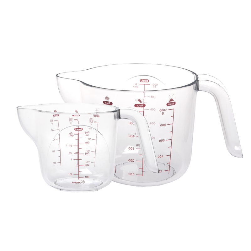 Buy Gourmet Kitchen 2 Piece Weight Conversion Measuring Cups 500ml ...