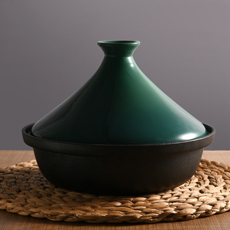 Buy Gourmet Kitchen Signature Cast Iron Tagine with Ceramic Lid Ombre