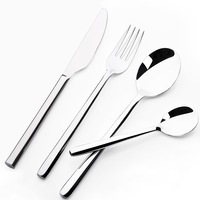Sherwood Home 24 Piece Stainless Steel Cutlery Dinner Set - Knife/Fork/Spoon