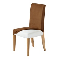 Sherwood Home Premium Faux Suede Rust Dining Chair Cover