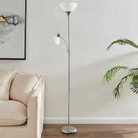 Sherwood Lighting Sprout Floor Uplighter Floor Reading Lamp - Grey