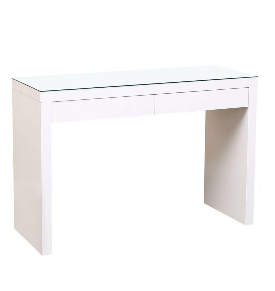 2 Drawers Makeup Table in White