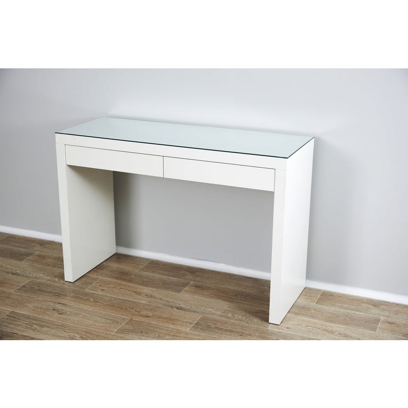 2 Drawers Vera Vanity Table, Vanity Table With Lighted Mirror Hollywood
