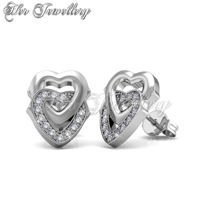 2 Hearts Earrings‏