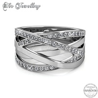 Criss Cross Ring (White Gold)