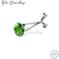 Crystal Clip Brooch-August