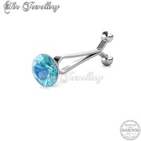 Crystal Clip Brooch-December