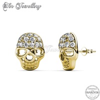 Skull Earrings (Yellow Gold)