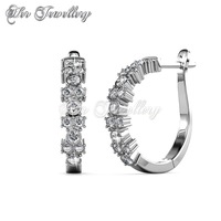 Sora Crystal Hoop Earrings‏