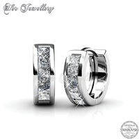 Square Hoop Earrings (White Gold)
