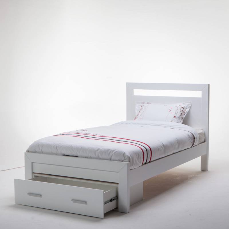 white king single bed frame