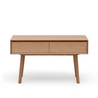 Alison White Oak Veneer 1.3m Console Table