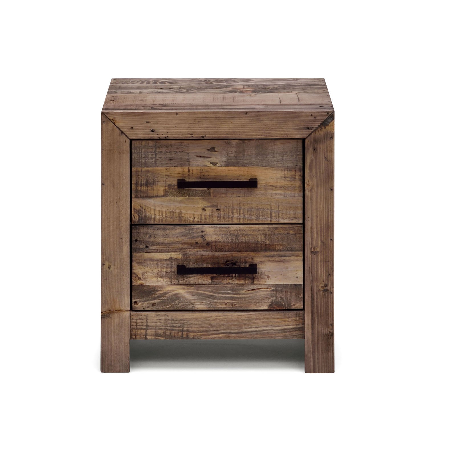 Boston Recycled Solid Pine Timber Bedside Table Night Stand