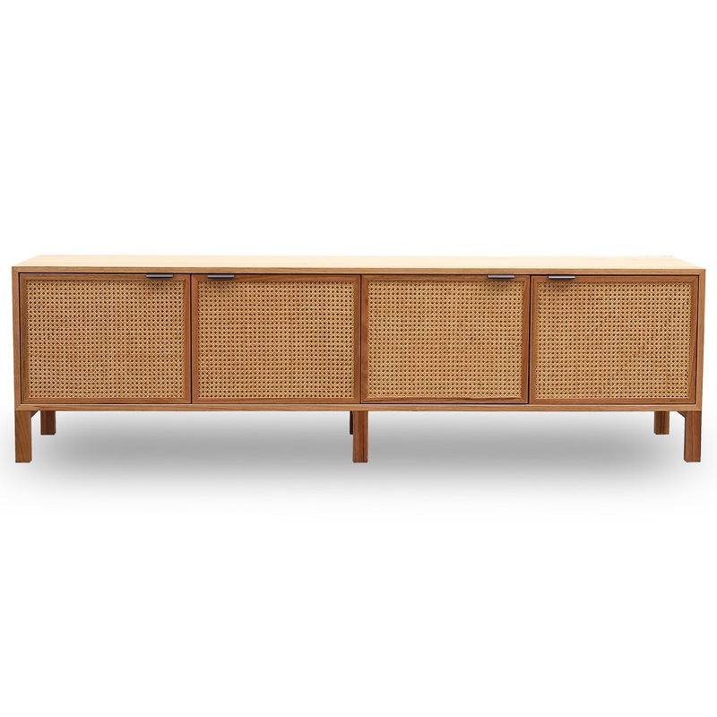 Buy Junta 4 Door Tv Stand Messmate Veneer Natual Finish Entertainment