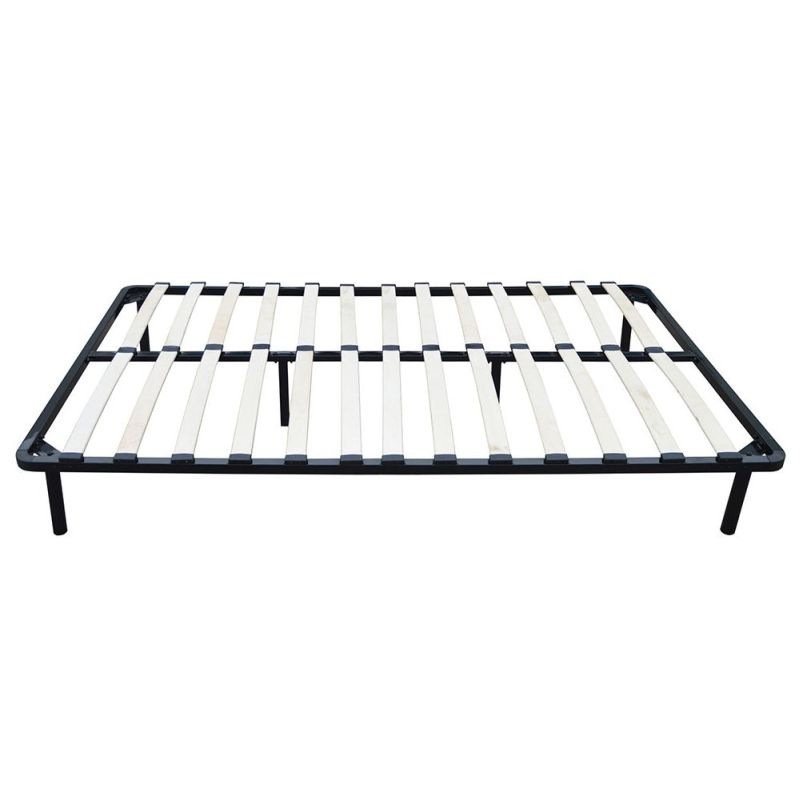 Buy Aeila Queen Powdercoated Metal Bed Base in Black MyDeal