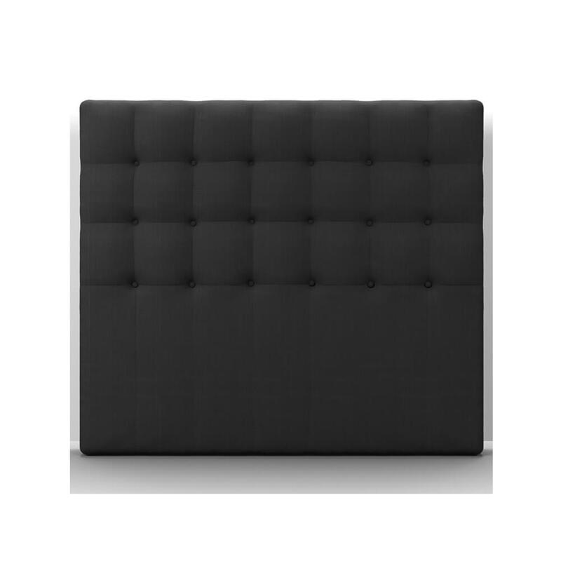 Buy Luxo Aemilia Fabric Upholstered Headboard Double Charcoal MyDeal