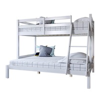 Antonia Natural Pine Triple Bunk White
