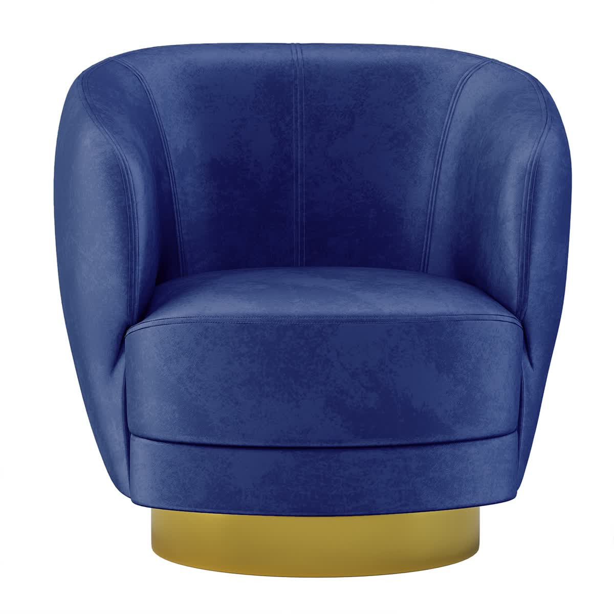 blue accent chair swivel