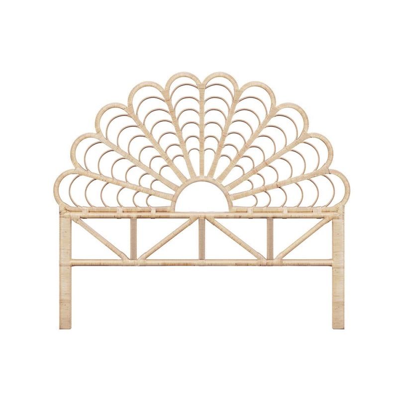 Buy Drusilla Rattan Headboard Double Natural MyDeal