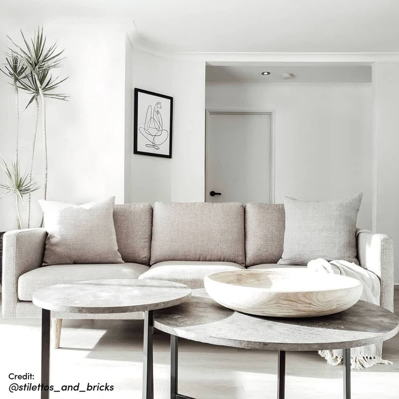 Buy Earl Nesting Coffee Table (Set of 2) Concrete - MyDeal