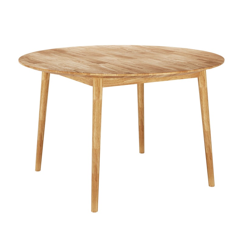 Buy Edna 120cm Solid Wood Dining Table Natural Natural MyDeal