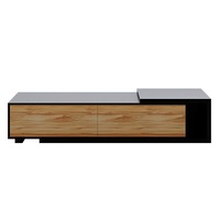 Eloise Entertainment Unit with Shelves Black