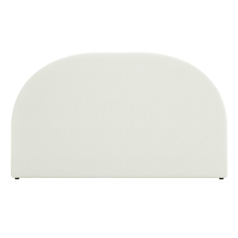Buy Florus Linen Upholstered Round Bed Headboard Off White King Off