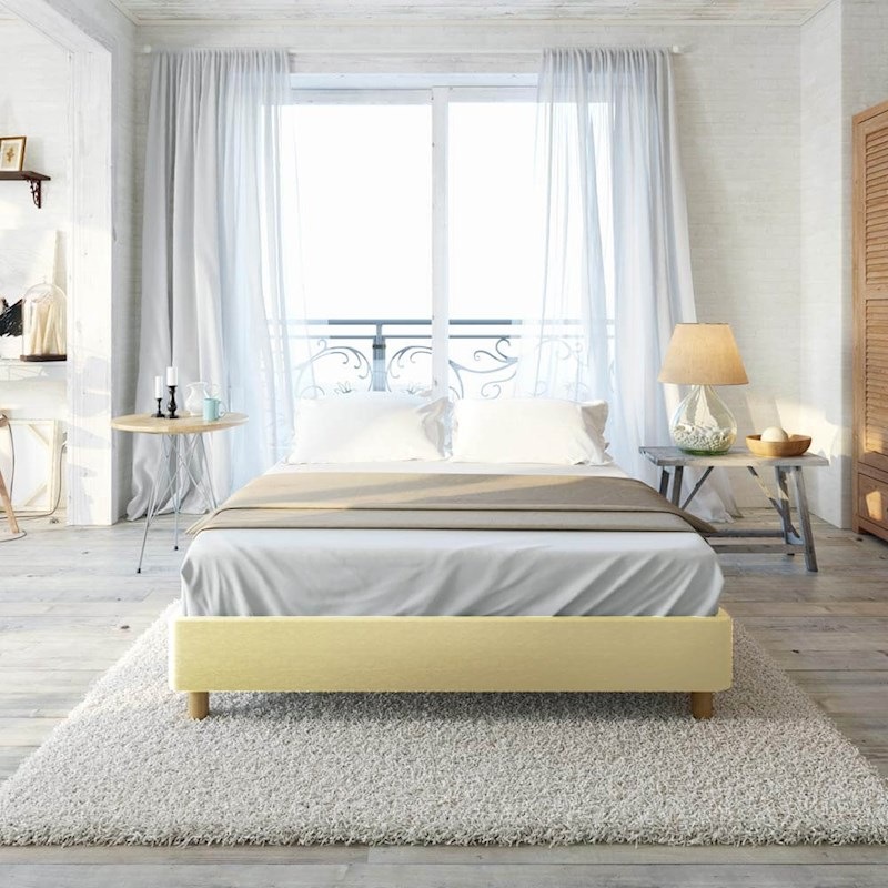 Luxo Froya Scandinavian Double Ensemble Bed Base Beige Buy Double