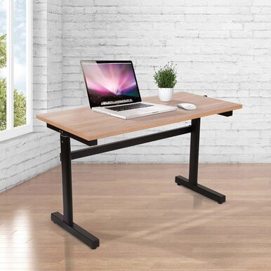 infinity height adjustable sit stand computer desk