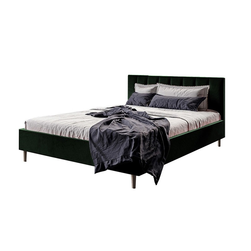 Buy Kallisto Velvet Bed Frame Dark Forest Green Double Discontinued