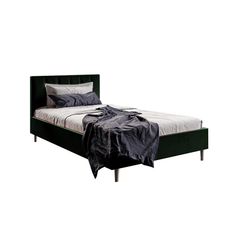 Kallisto Velvet Bed Frame Dark Forest Green Single Buy Single Bed