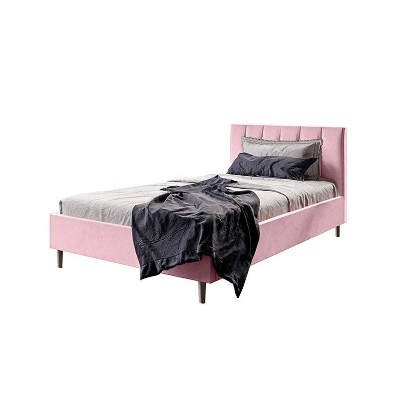 Kallisto Velvet Bed Frame Pink Single Pink MyDeal