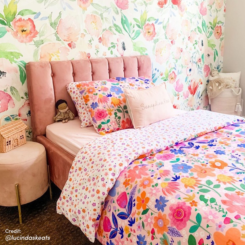 Kallisto Velvet Bed Frame Pink Single Pink MyDeal