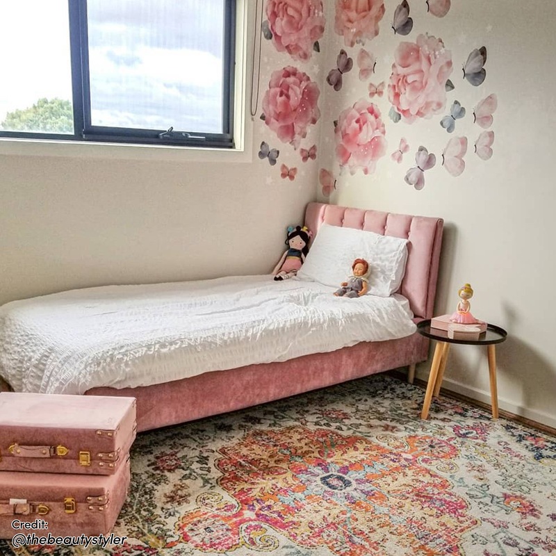 Buy Kallisto Velvet Bed Frame Pink Single Discontinued Pink MyDeal