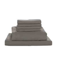Valeria 1000TC Ultra Soft Bed Sheet Set - Grey King Single Grey